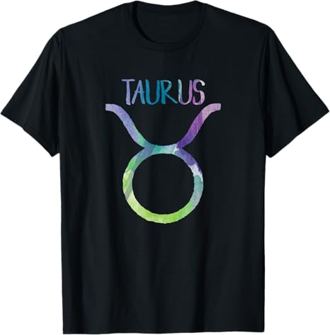 Taurus Zodiac Symbol Astrology Bull Earth Sign T-Shirt - Taurus for men