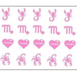 Scorpio Star Sign Zodiac Collection (Scorpio Stickers Pink) - Scorpio Sticker for men
