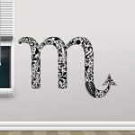 Scorpio Wall Decal Astrology Horoscope Scorpio Zodiac Sign Vinyl Sticker Cool Wall Art Design Wall Decor Housewares Kids Boy Girl Room Bedroom Decor Removable Wall Mural 1CGD - Scorpio Sticker for men