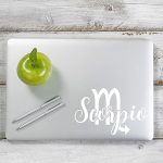 Yoonek Graphics Scorpio Decal Sticker for Car Window, Laptop and More. # 1173 (4" x 6.3", White) - Scorpio Sticker for men