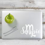 Yoonek Graphics Scorpio Decal Sticker for Car Window, Laptop and More. # 1173 (3" x 4.7", White) - Scorpio Sticker for men