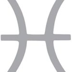 Pisces Zodiac Horoscope Vinyl Sticker Decals (Pack of 2) for Car Bumper Window Laptop Tablet Phone (6" x 4.7", Silver) - Pisces Car Accessories for men
