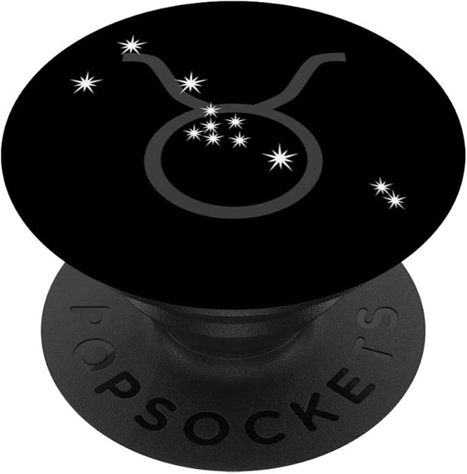 Taurus Constellation May Zodiac Star Sign Astrology PopSockets PopGrip: Swappable Grip for Phones & Tablets - Taurus for men
