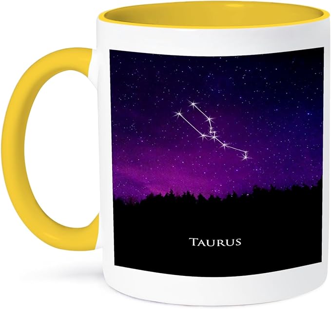 3dRose Taurus Constellation Night Sky Astrology Symbol Zodiac Horoscope Sign - Mugs (mug_300632_13) - Taurus for men