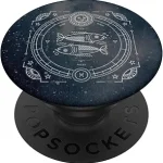 Pisces Zodiac constellation Stars sign fish Pop Up - Pisces Canvas for men