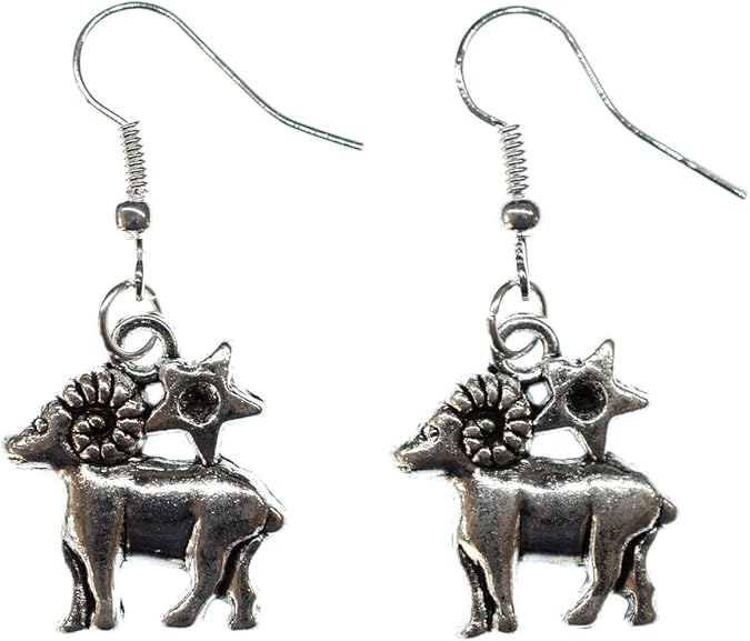 Aries Star Earrings Miniblings Sign Astrological Constellation - Aries Earrings for men