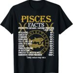 facts zodiac sign tees - Pisces T-Shirt for men