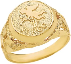Claddagh Gold - Virgo Ring for men