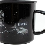 PISCES Ceramic Mugs - 13.5 oz Coffee & Tea Mug, Astrology Horoscope Cups with Personality Traits Revealed Inside, February & March Birthday Constellation and Zodiac Sign Drinkware - Pisces for men
