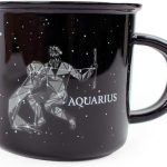 AQUARIUS Ceramic Mugs - 13.5 oz Coffee & Tea Mug, Astrology Horoscope Cups with Personality Traits Revealed Inside, January & February Birthday Constellation and Zodiac Sign Drinkware - Aquarius Mug for men