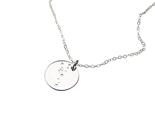Taurus Zodiac Constellation Necklace - Sterling Silver - Astrology Necklace - Gift for Her - Taurus Products for men
