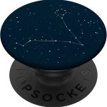 Pisces Star Sign Constellation Zodiac Design PopSockets PopGrip: Swappable Grip for Phones & Tablets - Pisces for men