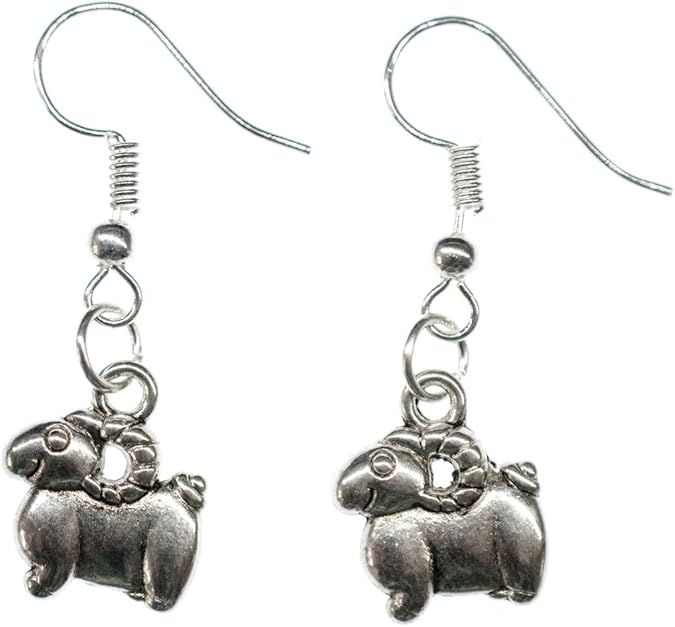 Aries Earrings Miniblings Sign Astrological Constellation Zodiac - Aries Earrings for men