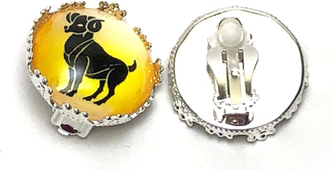 Fashion Trendy - Zodiac Sign ClipOn Earrings For Women / AZEACCM05 - Aries Ring for men