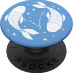 Pisces Star Sign Astrology Zodiac Astronomy Pop Socket PopSockets PopGrip: Swappable Grip for Phones & Tablets - Pisces for men
