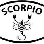 Scorpio Horoscope - Sticker Graphic - Auto, Wall, Laptop, Cell, Truck Sticker for Windows, Cars, Trucks - Scorpio Sticker for men