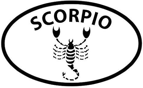 Scorpio Horoscope - Sticker Graphic - Auto, Wall, Laptop, Cell, Truck Sticker for Windows, Cars, Trucks - Scorpio Sticker for men