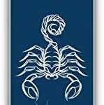DG Graphics Scorpio Zodiac Sign Art Decor 2'' x 8'' Vinyl Decal Sticker Wall Window Any Smooth Surface - Scorpio Sticker for men