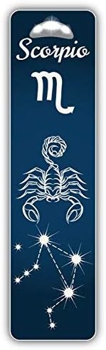 DG Graphics Scorpio Zodiac Sign Art Decor 2'' x 8'' Vinyl Decal Sticker Wall Window Any Smooth Surface - Scorpio Sticker for men