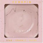 Lucky Feather Zodiac Ring Dish for Women – Glazed Ceramic Jewelry Tray with Astrological Constellation Depicted in Opulent Metallic Gold - Scorpio - Scorpio Products for men