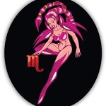 Scorpio Horoscope Sign Sexy Vinyl Decal Sticker Waterproof Car Decal Bumper Sticker 5" - Scorpio Sticker for men