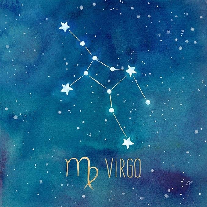 Posterazzi Collection Star Sign Virgo Poster Print by Cynthia Coulter (12 x 12) - Virgo Poster for men