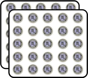 Scorpio Star Sign Sticker for Scrapbooking, Calendars, Arts, Kids DIY Crafts, Album, Bullet Journals 50 Pack - Scorpio Sticker for men