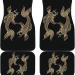 Pisces Floor Mats for Cars, Pisces Star Sign Car Mats, Pisces Zodiac Car Mats, Unique Fish Lover Front and Back Car Mats - Virgo Car Floor Mat for men
