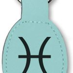 LaserGram Oval Keychain, Zodiac Sign Pisces, Personalized Engraving Included - Pisces Car Accessories for men
