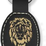 LaserGram - Leo Keychain for men