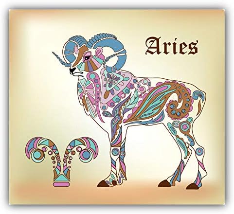 Magnet Aries Ram Zodiac Sign Window Truck Car Vinyl Flexible Magnet Magnetic Bumper Sticker 5'' x 5'' - Aries Sticker for men