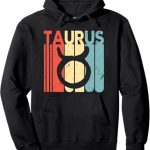 Taurus Zodiac Star Sign Vintage Retro Hoodie - Taurus for men