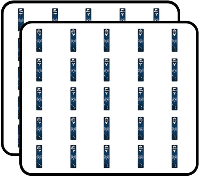 Aries Zodiac Sign Art Decor Sticker for Scrapbooking, Calendars, Arts, Kids DIY Crafts, Album, Bullet Journals 50 Pack - Aries Sticker for men