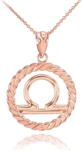 Claddagh Gold - Libra Necklace for men