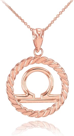 Claddagh Gold - Libra Necklace for men