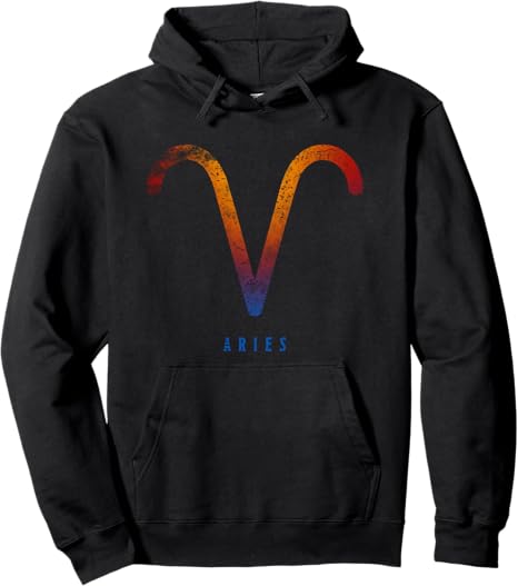 Zodiac Sign Aries Hoody Astrology Horoscope Birthday Gift Pullover Hoodie - Aries Hoodie for men
