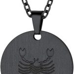 PROSTEEL Stainless Steel Zodiac Star Sign Constellation Horoscope Pendant Necklace Idea Men Women - Scorpio Products for men