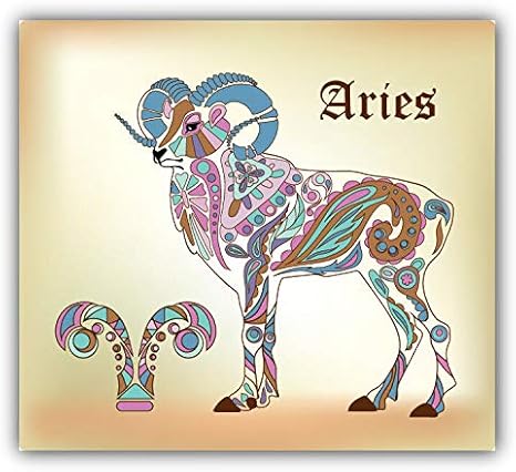 Magnet Aries Ram Zodiac Sign Flexible Vinyl Magnet Waterproof Car Magnetic Bumper Sticker 5" - Aries Sticker for men