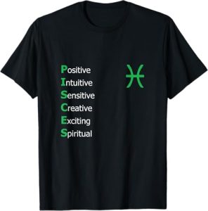 Horoscope Zodiac Signs Printed Designs - Pisces T-Shirt for men