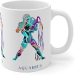 Aquarius Zodiac Sign Mug - 11 oz, 15 oz - Aquarius Mug for men