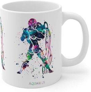 Aquarius Zodiac Sign Mug - 11 oz, 15 oz - Aquarius Mug for men
