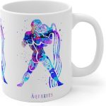 Aquarius Zodiac Sign Mug - 11 oz, 15 oz - Aquarius Mug for men