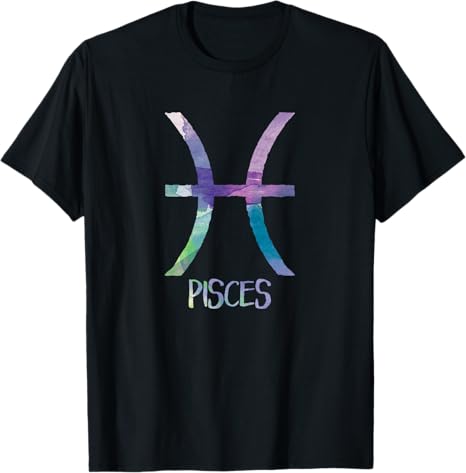 Picadilly Printables Zodiac Astrology - Pisces T-Shirt for men