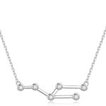 AOBOCO Sterling Silver Zodiac Necklace Embellished with Crystals from Austria, 12 Constellation Horoscope Astrology Necklace, Anniversary Birthday Jewelry Gifts for Women - Taurus Products for men