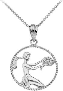 Claddagh Gold - Virgo Necklace for men