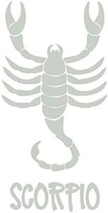 Win Stickers & Decals Zodiac Sign Scorpio 2Dye Cut Decal for Cars Bumpers Windows Notebooks etc - Scorpio Sticker for men