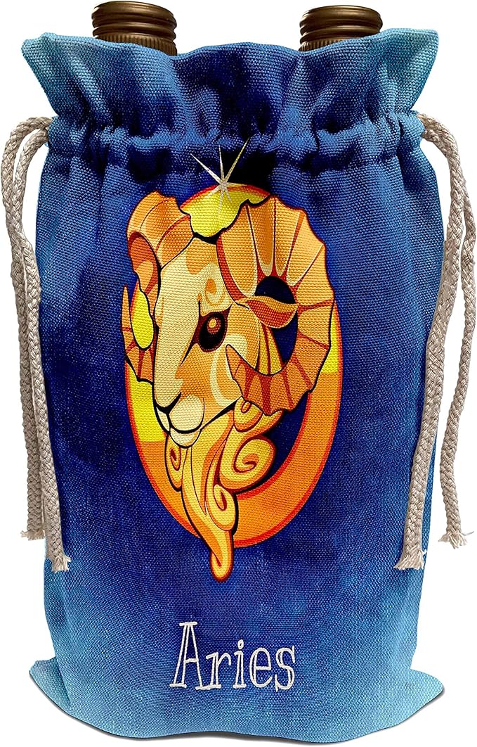 Wine Bag - Aries Zodiac Sign Jr – Zodiac Signs - Aries Canvas for men