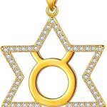 beautlace Horoscope Zodiac Triangle Necklaces 12 Constellation Astrology Charm 18K Gold/Silver/Black Gun Plated Pendant Necklace for Women Men Jewelry Gift - Taurus Products for men