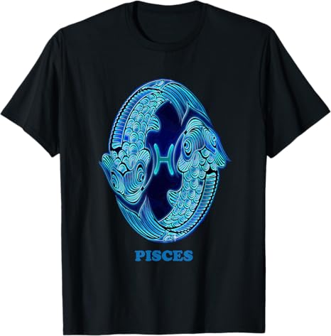 Horoscope Zodiac Signs Printed Designs - Pisces T-Shirt for men