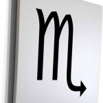 3dRose Museum Grade Canvas Wrap - Scorpio Astrology - Scorpio Canvas for men